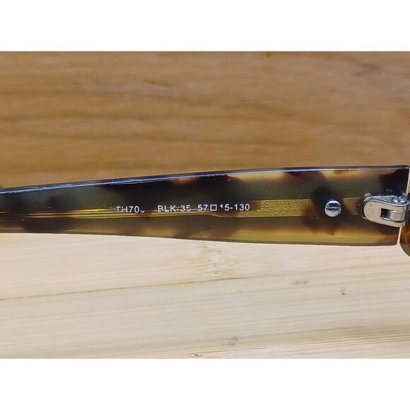 Tommy Hilfiger Vintage TH7001 Black Tortoise Oval Eyeglasses Frames - Picture 7 of 12